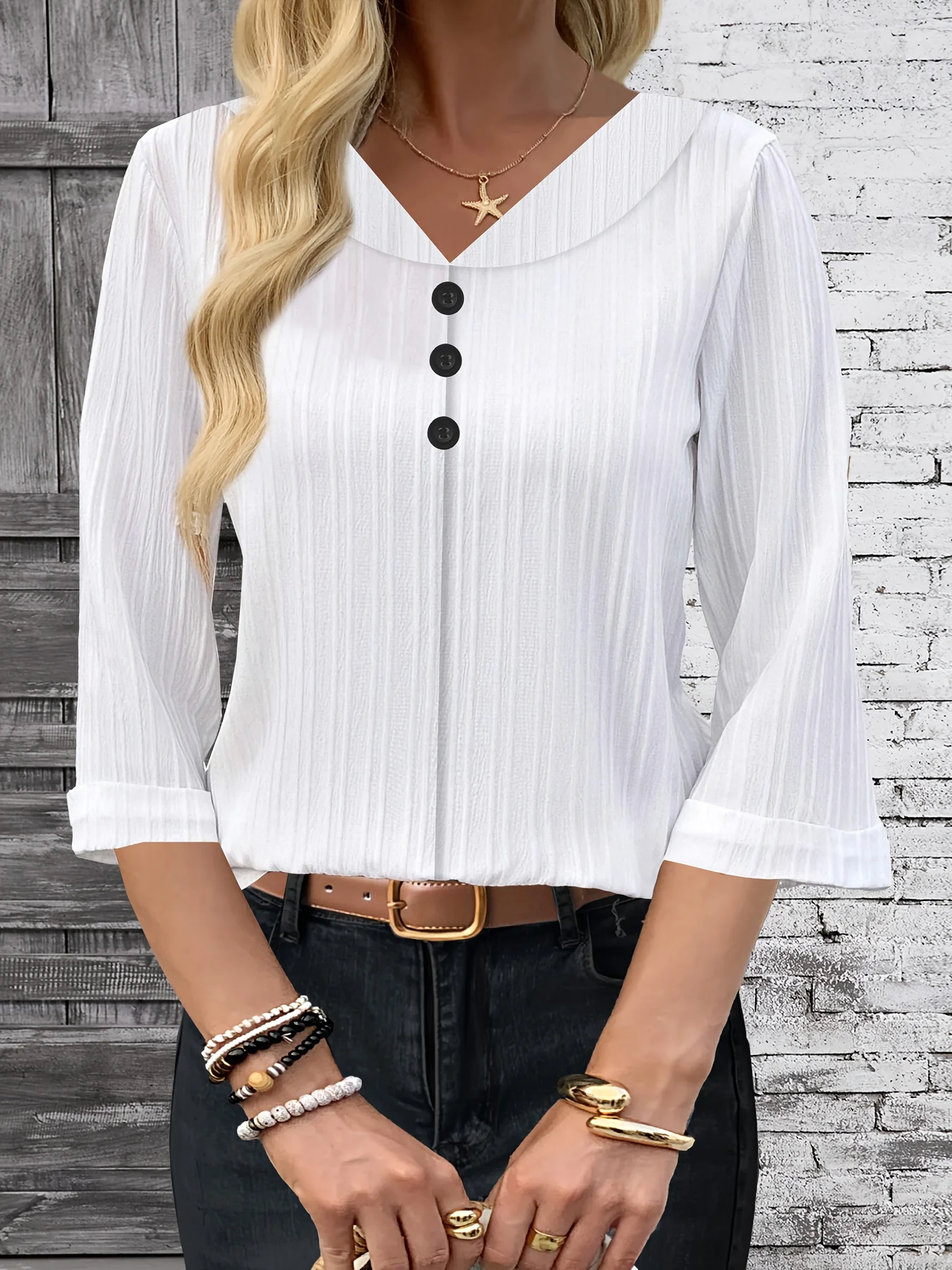 مزاجه فضفاض امرأة قميص أزياء عارضة بلوزة أنيقة طويلة الأكمام امرأة قميص عطلة نهاية الأسبوع الأعلى