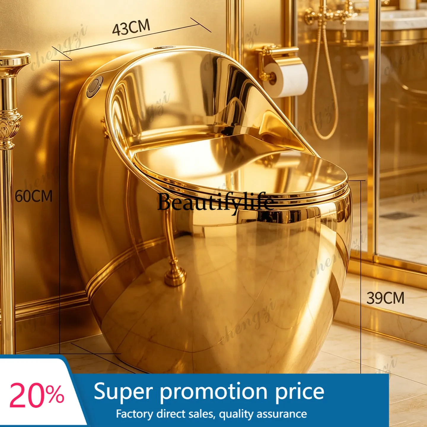 f178 M182 European electroplated gold toilet creative new toilet ceramic toilet