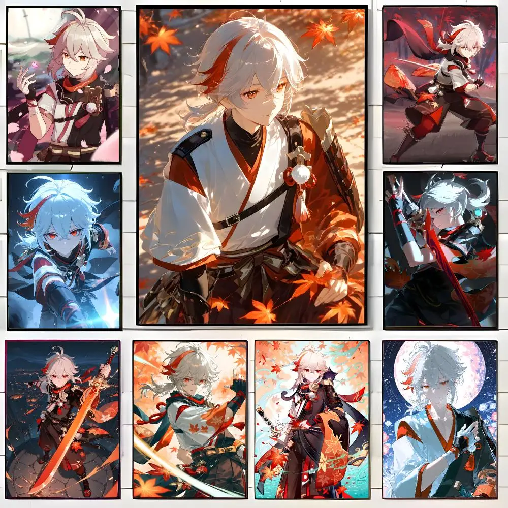 Genshin Impact Kaedehara Kazuha Poster Wall Art Print Decorative Mural Home Decor Gift Unframed