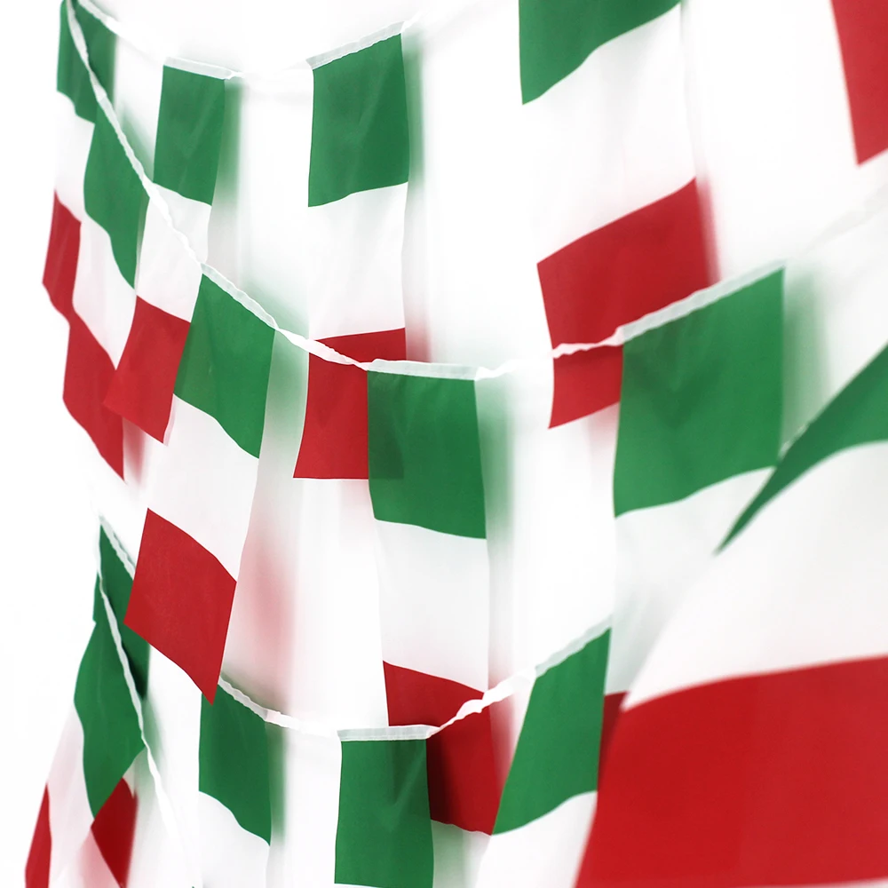 24pcs Italy Flags Italian bunting 14x21cm/ 20x30cm Pennant String Banner Buntings Festival Party Holiday
