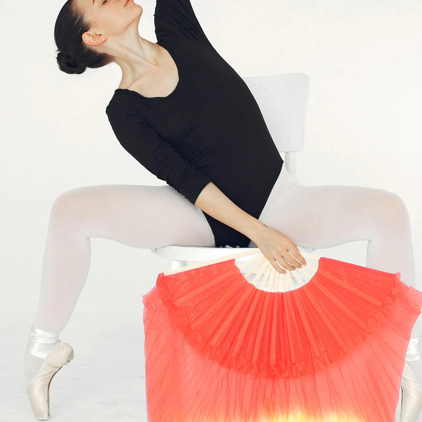 Beau éventail de danse du ventre, Long voile de soie, éventail de danse pliant allongé, accessoire de Performance coloré, accessoire de Costume de scène