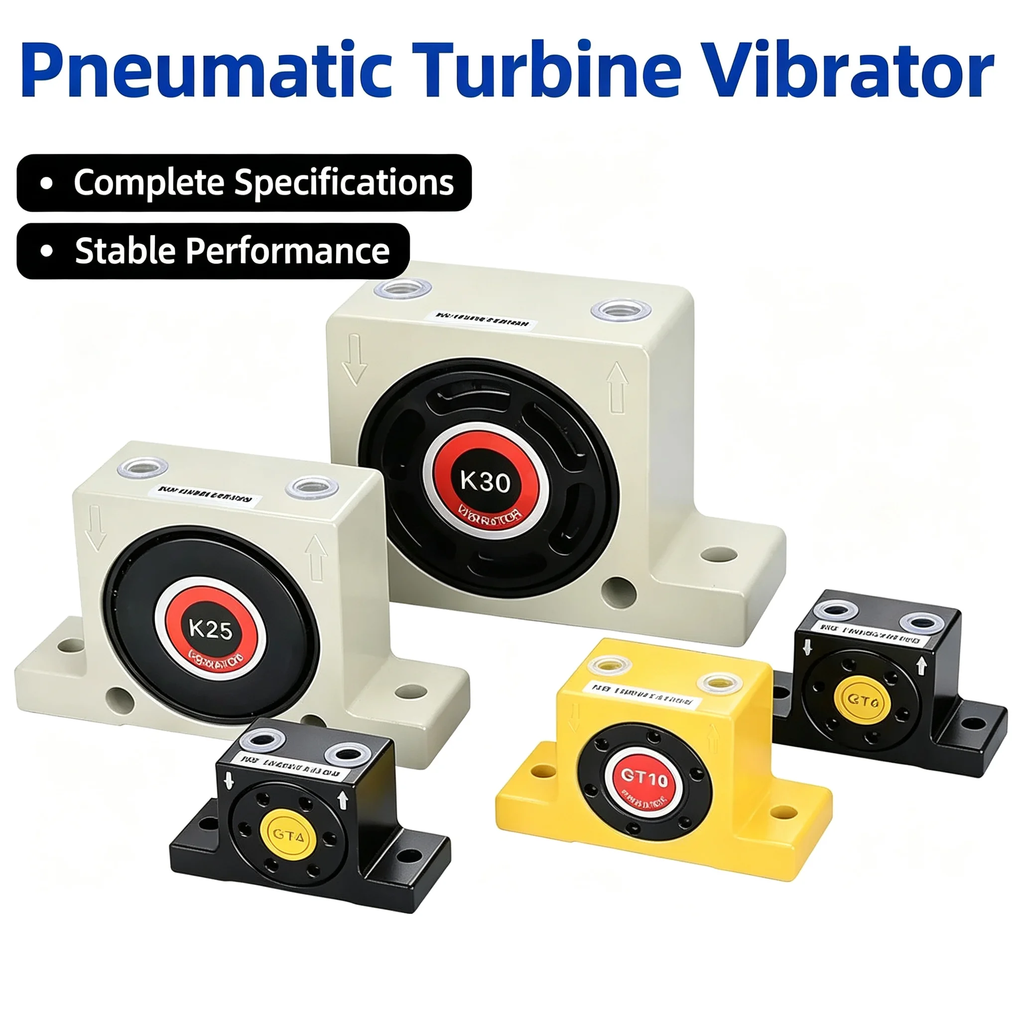 Pneumatic Vibrator K Air Turbine Cylinder GT8/10/13/16/25/30/36 Bin Vibrator Oscillator