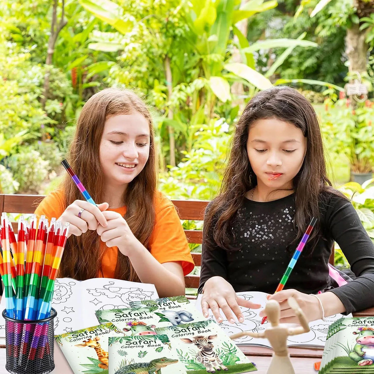 كتاب تلوين حيوانات الغابة DIY، كتاب جرافيتي ملون كرتوني، كتاب رسم، هدية عيد ميلاد رائعة للأطفال