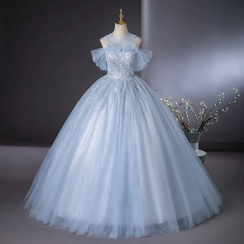 Вечерние платья Sonhar Vestidos 15 платьев Quinceanera 2024, бальное платье, роскошное платье для выпускного вечера с пайетками, платье больших размеров 15 лет