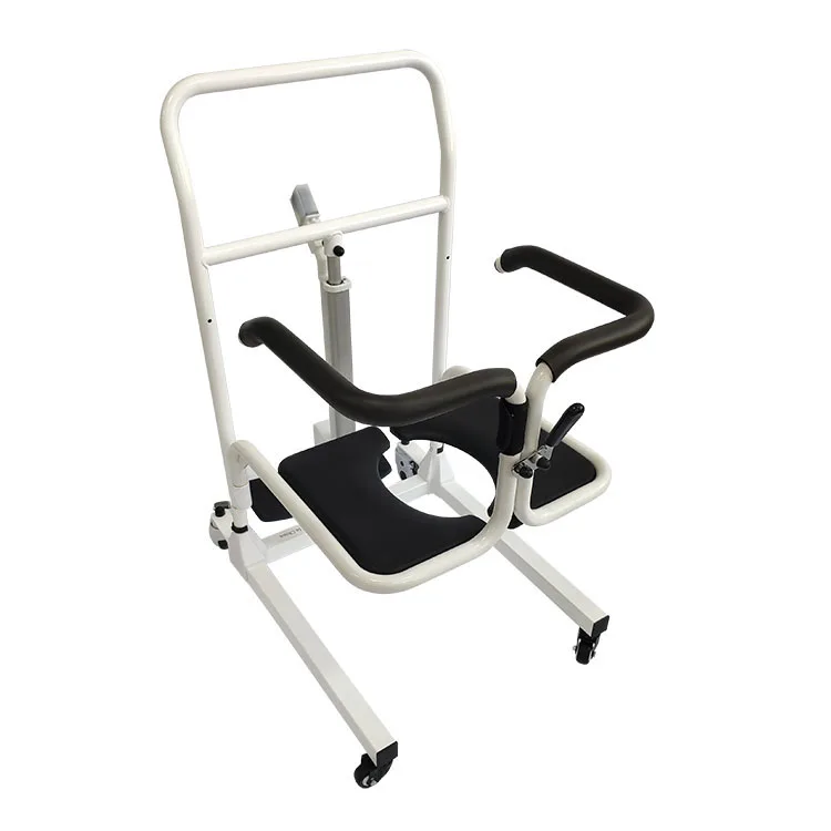 

Senyang Portable Easy Transfer Lifting Patient Equipment Nursing Machine Move Electric Lift Patient Commode Chair with Wheels