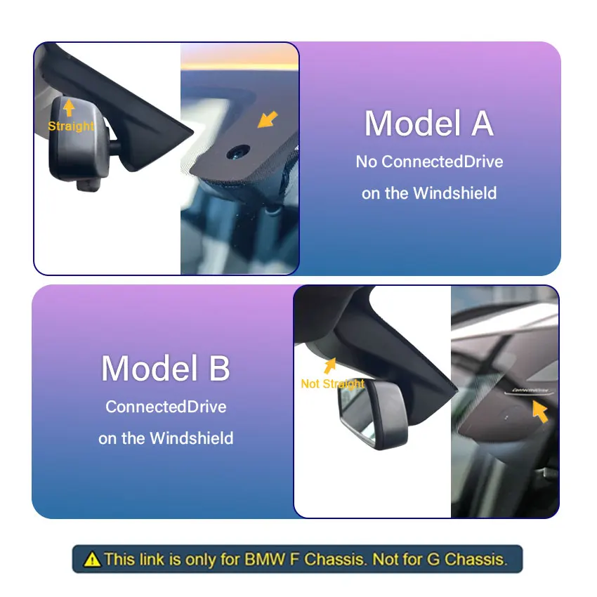 4K Dash Cam For BMW F Chassis F01 F02 F06 F07 F10 F11 F15 F16 F20 F21 F25 F26 F30 F31 F32 F36 F45 F48 F80 F82 F85, Plug & Play