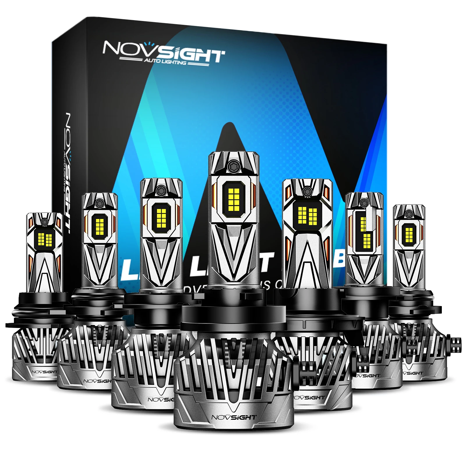 NOVSIGHT A500 N95 H4 LED Headlight For Car H7 LED H11 9005 9006 6500K 30000LM 130W 9-32V LED Auto Headlamp Fog Light Bulbs