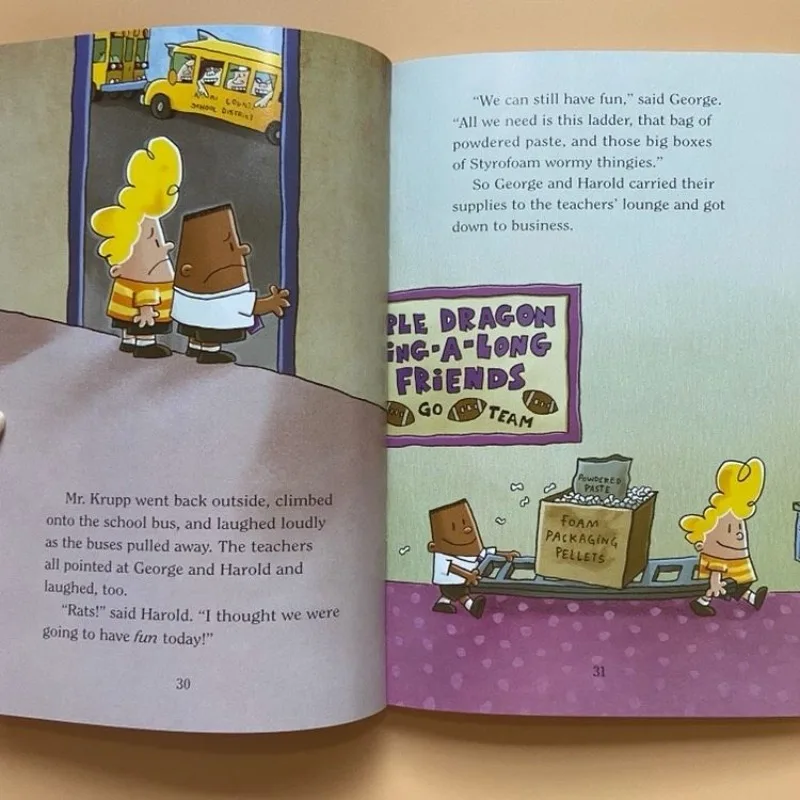 14 Books Full Color Set Captain Underpants Superman Funny English Storybook Children Reading Picture Book Kid Libreria