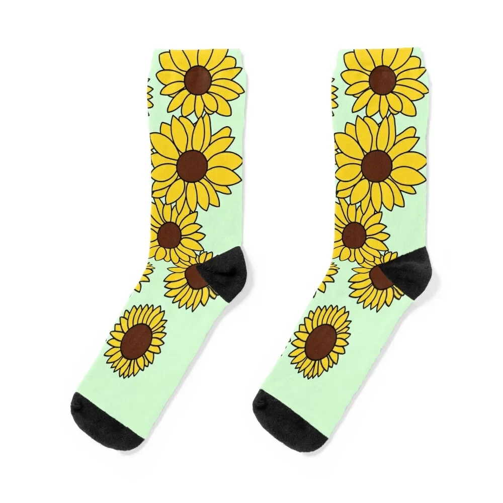 Basil themed sunflower Socks floral funny sock happy Man Socks Women's