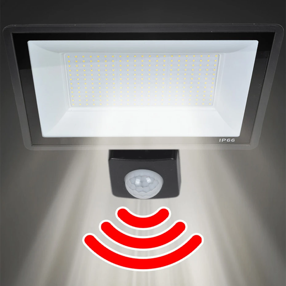 

Водонепроницаемый PIR датчик движения, светодиодный прожектор с дистанционным управлением, 10 Вт, 20 Вт, 30 Вт, 50 Вт, 100 Вт, светодиодный уличный прожектор, садовый уличный светильник