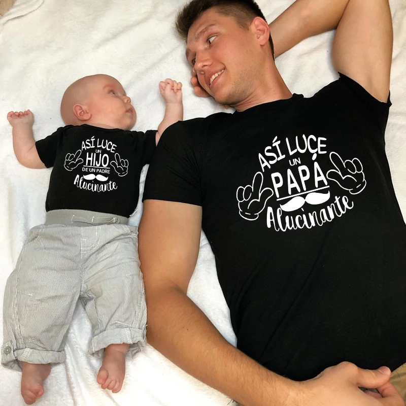 Семейные одинаковые наряды Eid Mubarak, хлопковые рубашки Famliy Look, для отца, дочери, матери и сын, Детские рубашки Рамадан, детские комбинезоны, одежда