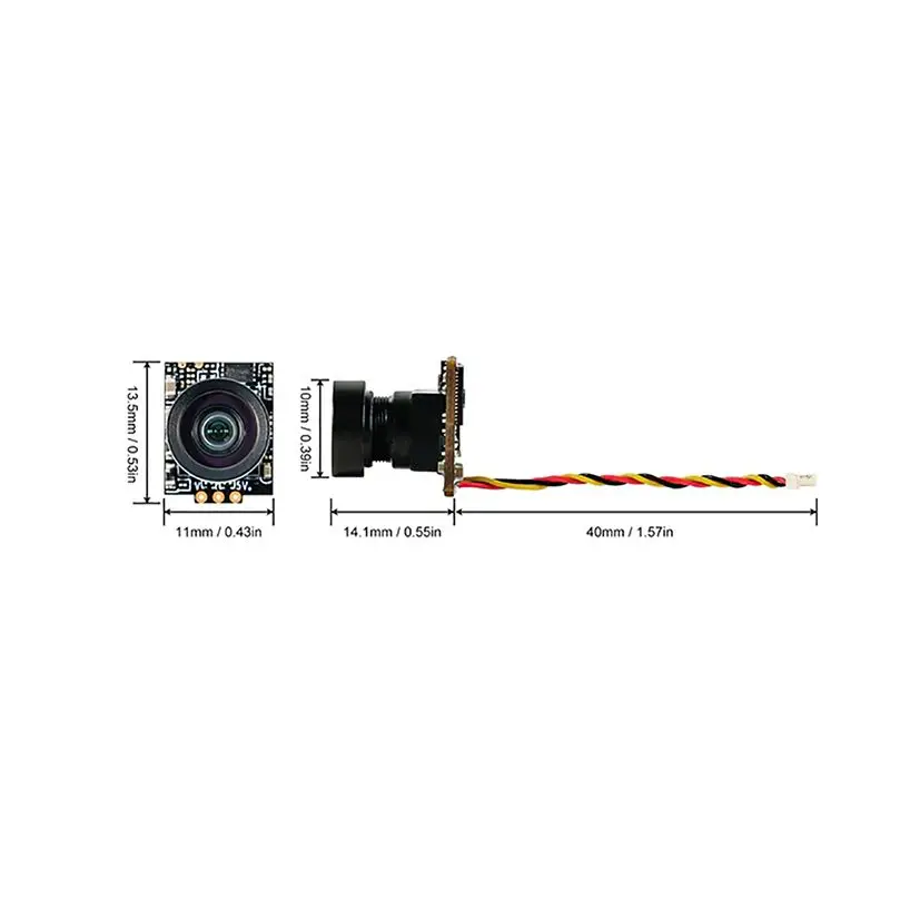BETAFPV C03 FPV Micro Camera 2.1mm Lens 1/3\'\' CMOS Sensor 160° FOV W/ For M03 5.8G VTX Adjustable Power For FPV RC Quadcopter