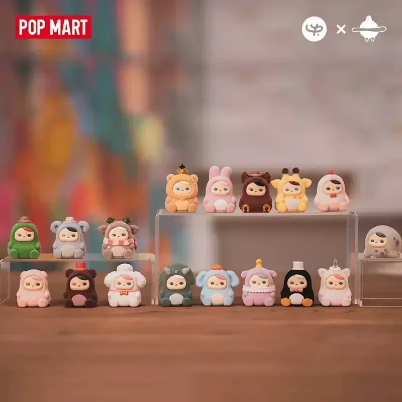 

POP MART PUCKY ANIMAL BEANIES Series слепая коробка Mystery Box Guess Bag игрушки куклы милые аниме фигурки настольные украшения коллекция