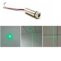 Adjustable Focusable 515nm 520nm Green Dot/Line/Cross Laser Module 1240