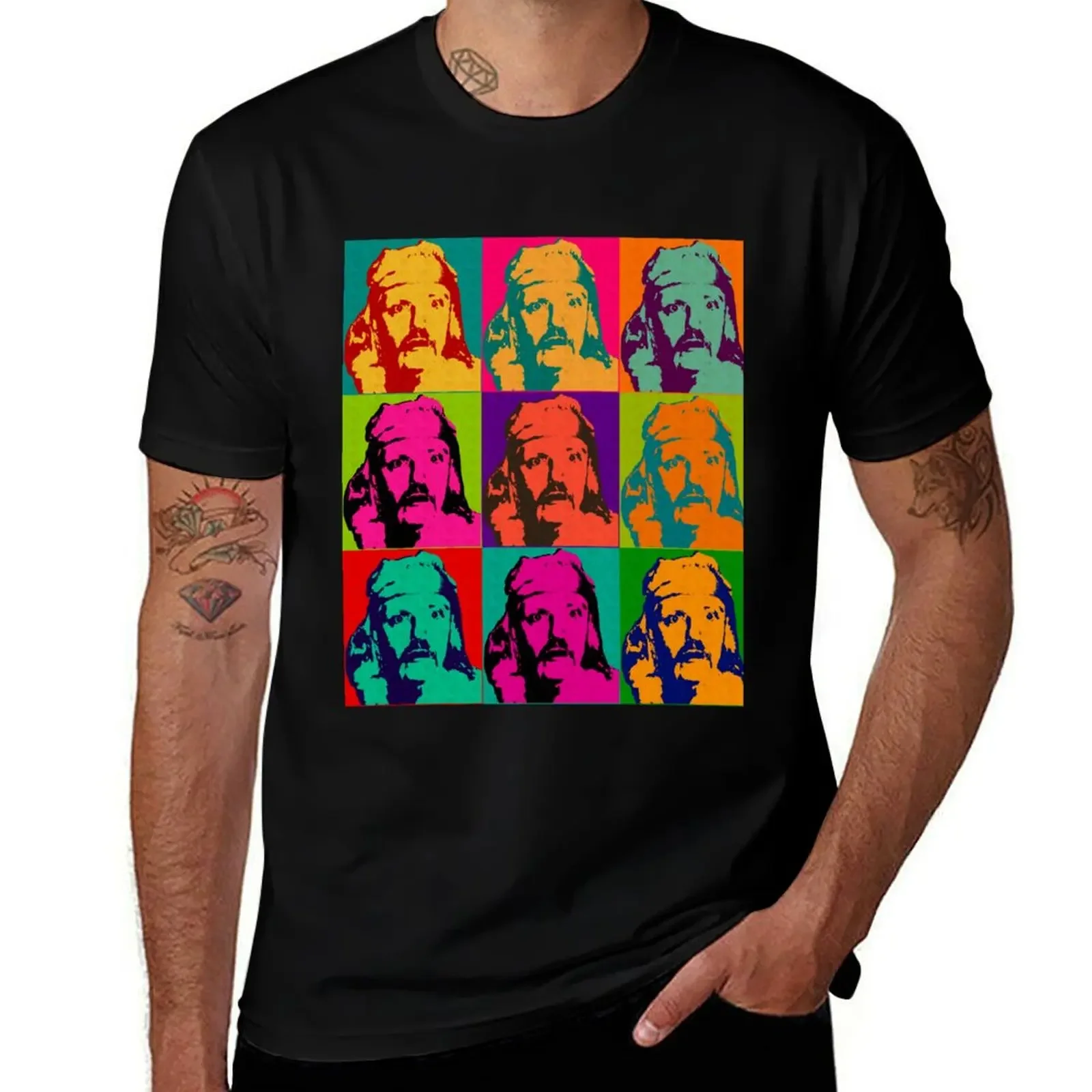 Custom Andy Warhol Portrait T-Shirt rapper graphic tees Personalized t-shirt men t shirts high quality