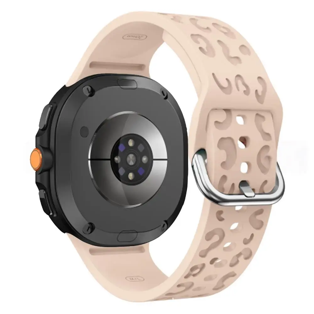 Leopard Engraved Strap For Samsung galaxy watch 8 40/44mm Band galaxy 8 classic 46mm Silicone Accessories Replaceable Watchband