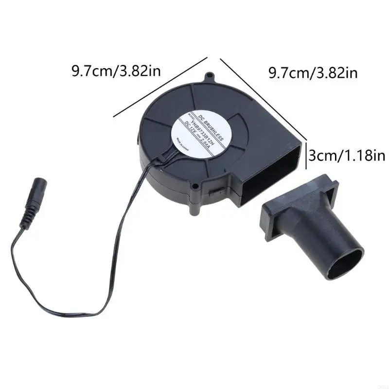 

G6DA BBQ Fan DC12V 2A 45300RPM Air Blower for Barbecue Camping Starter