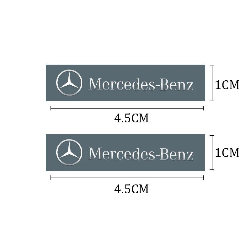 6/12pcs 3D Metal Auto Interior Decoration Stickers Emblem for Mercedes Benz AMG W211 W203 W204 W210 W124 W202 CLA W212 W108 W176