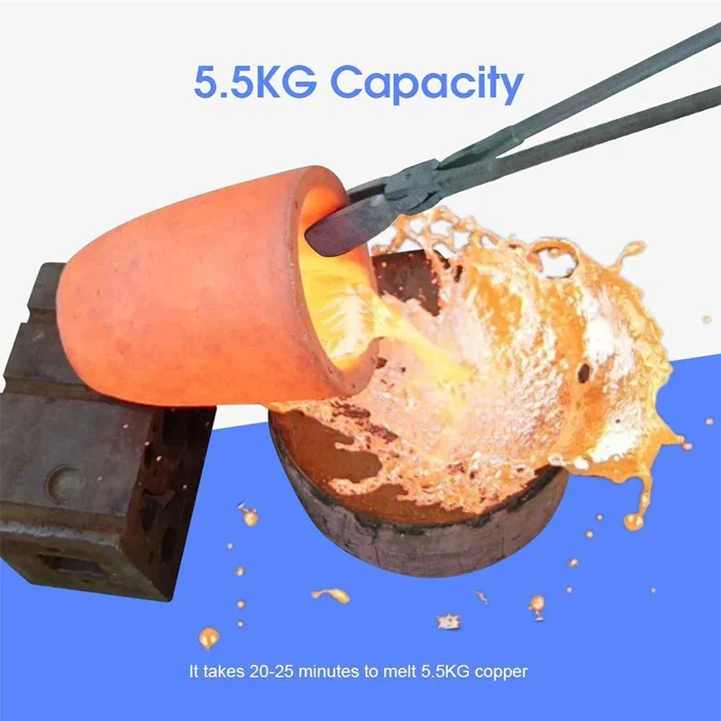 فرن صهر النحاس صهر النحاس الغاز المسال معدن النحاس ذوبان الألومنيوم الذهب الفضة مياه الصرف DIY فرن الصب