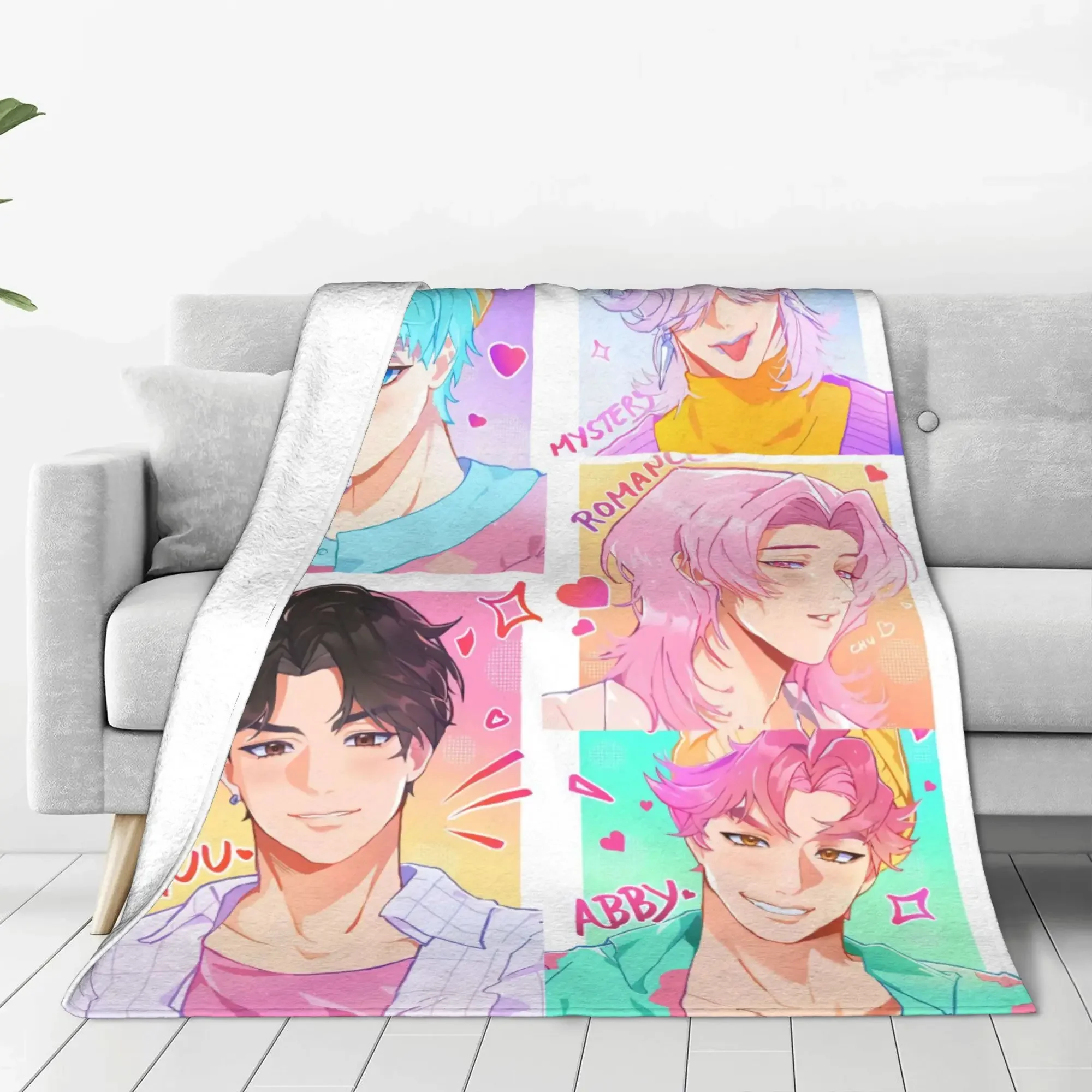 

Kpop Demon Hunters Saja Boys Blanket Warm Soft Print Plush Bedding Throws for Couch Bed Flannel Bedspread Cover