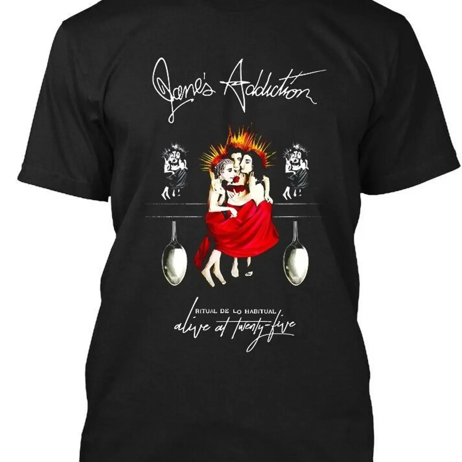 NEW Popular Jane's Addiction Alive at Twenty Five American Funk T SHIRT S 4XL vintage Washed designer clothes Casual Breathable
