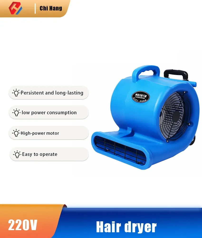 

Three Speed Regulation Strong Floor Drying Machine, Commercial 1000W High-power Toilet Floor Strong Dehumidification Hair Dryer