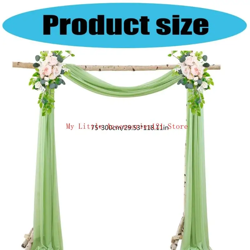 Tulle الزفاف Archway Curtain Pearls Cheer حفل زفاف الاحتفال الخلفية #6