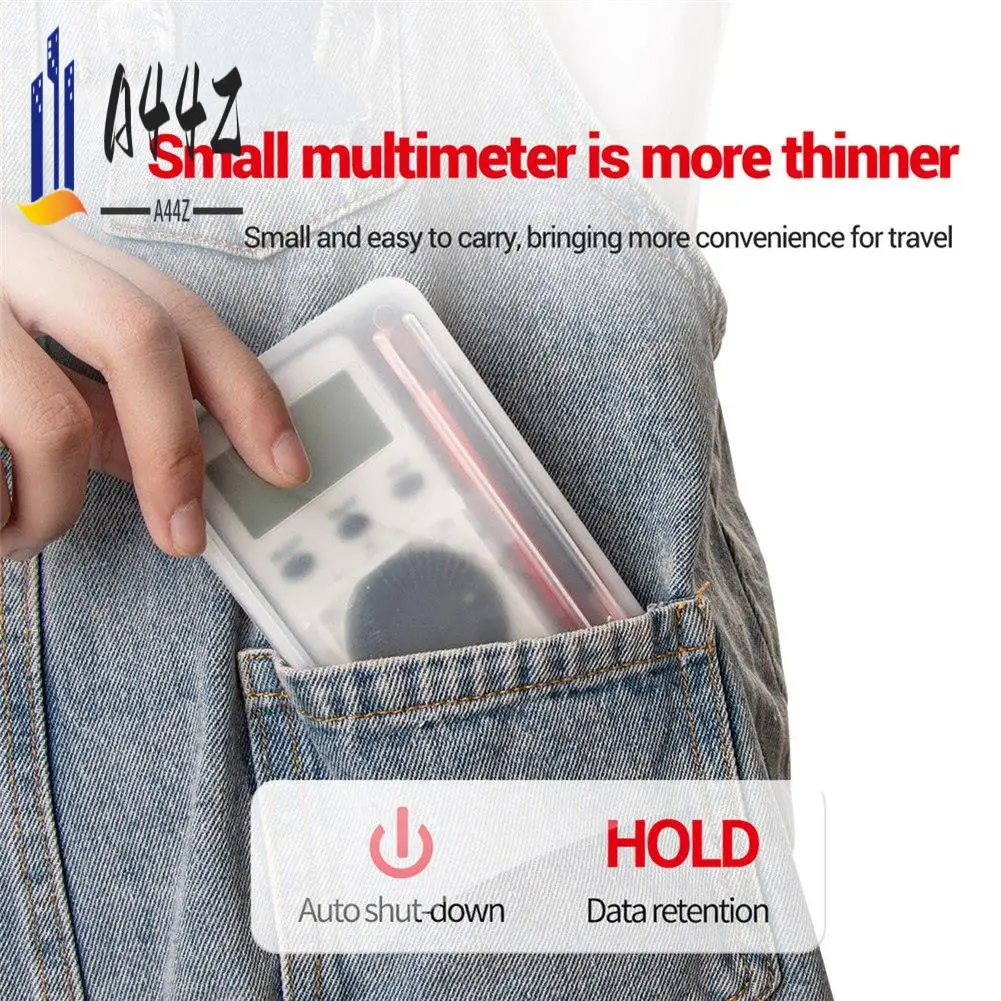 

A44Z- AN101 Mini Digital Multimeter Multimetro Tester DC/AC Voltage Current Lcr Meter Pocket Professional Testers