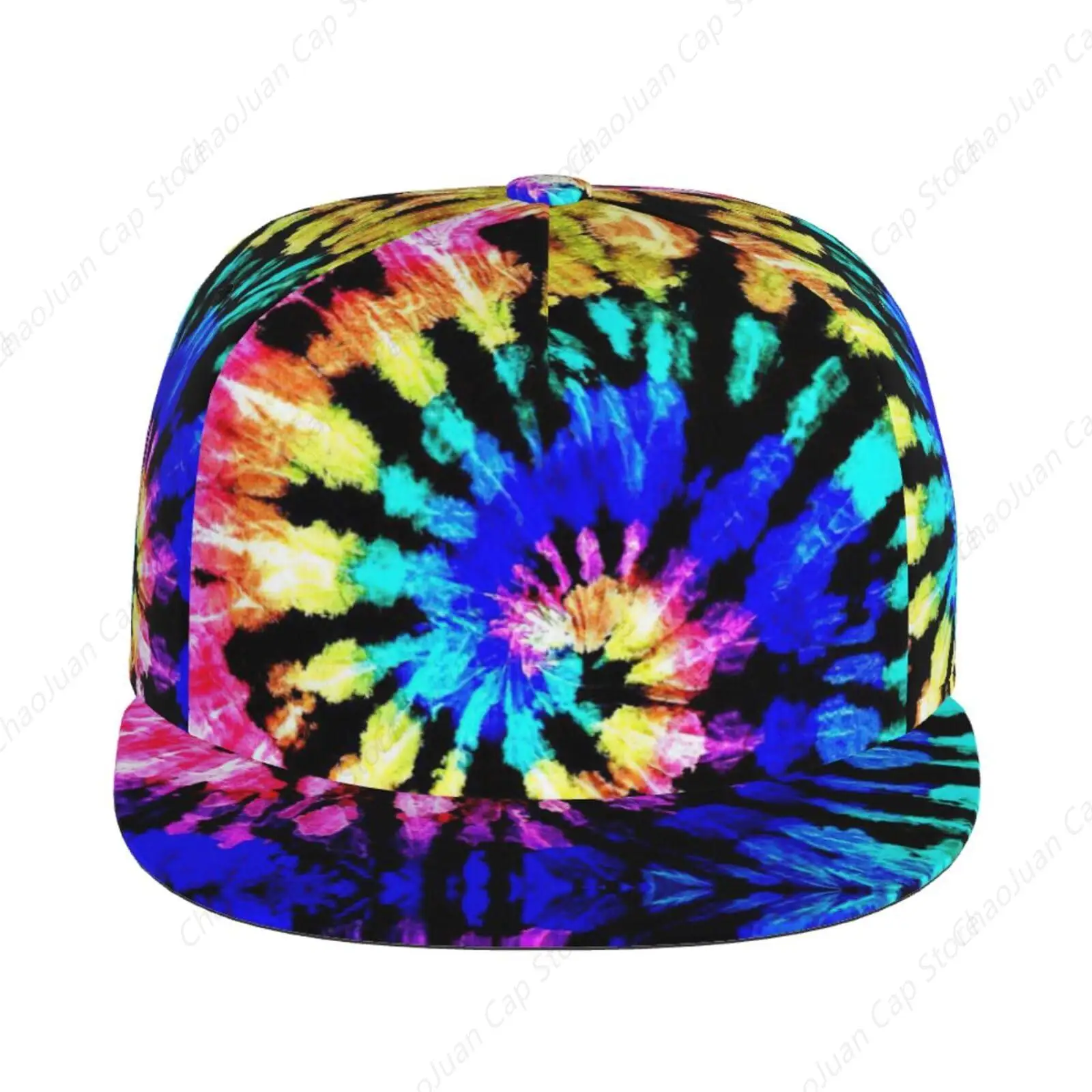 لطيف للجنسين الكرتون الغريبة القبيلة التعادل صبغ نمط طباعة قبعات مسطحة الحواف للرجال النساء المراهقين #2