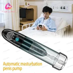 IPX8 Waterproof Electric Penis Pump Sex Toy for Men Masturbator Adult Male Penis Enlargement Vacuum Pump Penile Enhancer Exerci