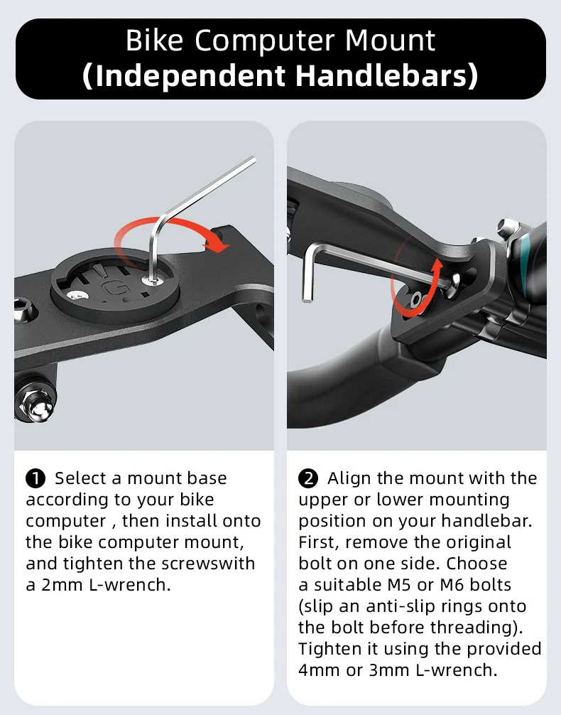 Aluminium-Fahrradcomputerhalterung für Lenker, kompatibel mit Garmin, Bryton, Wahoo, GoPro 13, 12, 11, 10, DJI Insta 360 X6, X5, X4 – Kamerazubehör. – Detail 18
