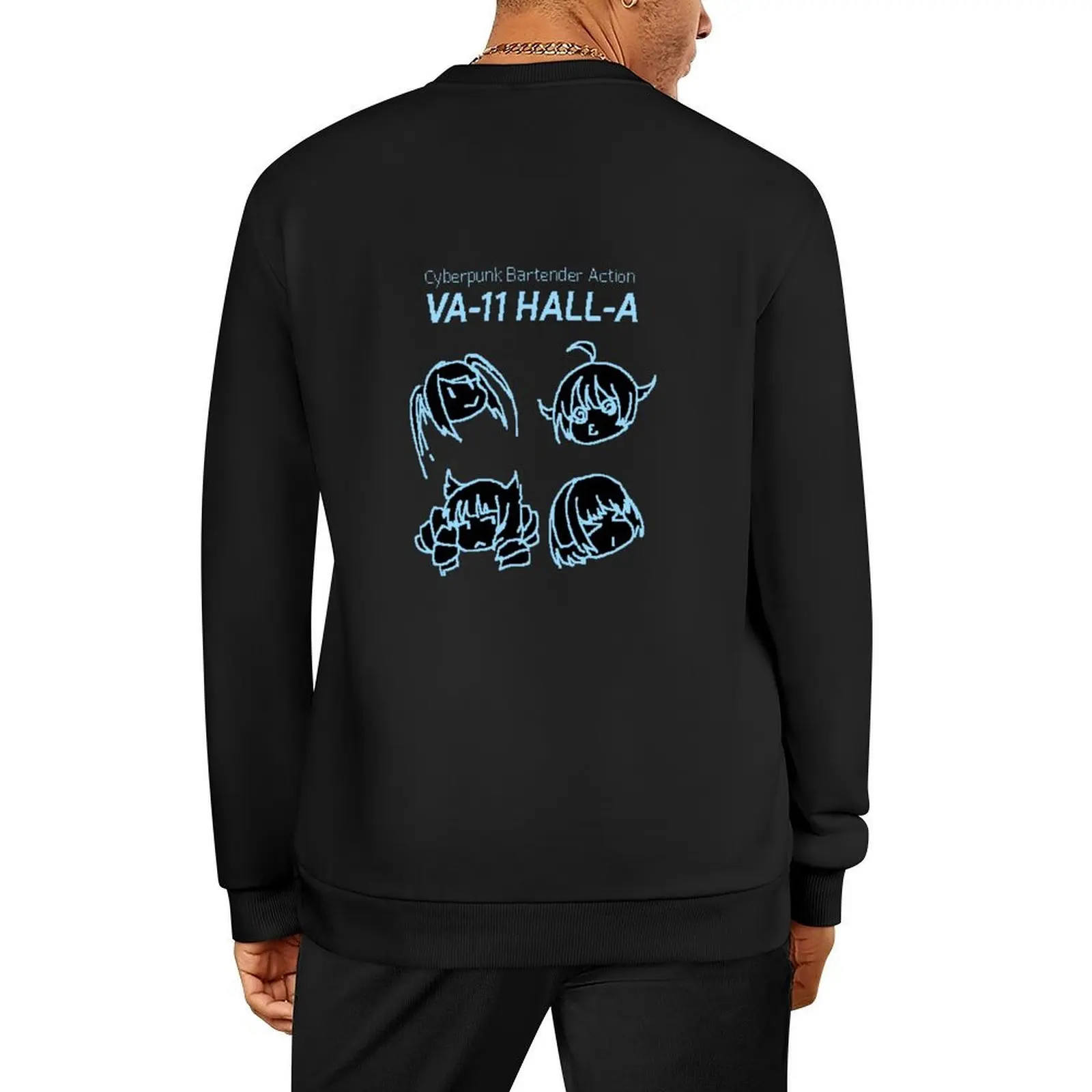 

VA-11 HALL-A SAVE TIME Pullover male clothes blouse clothes for men men's sweat-shirt men's sweatshirt