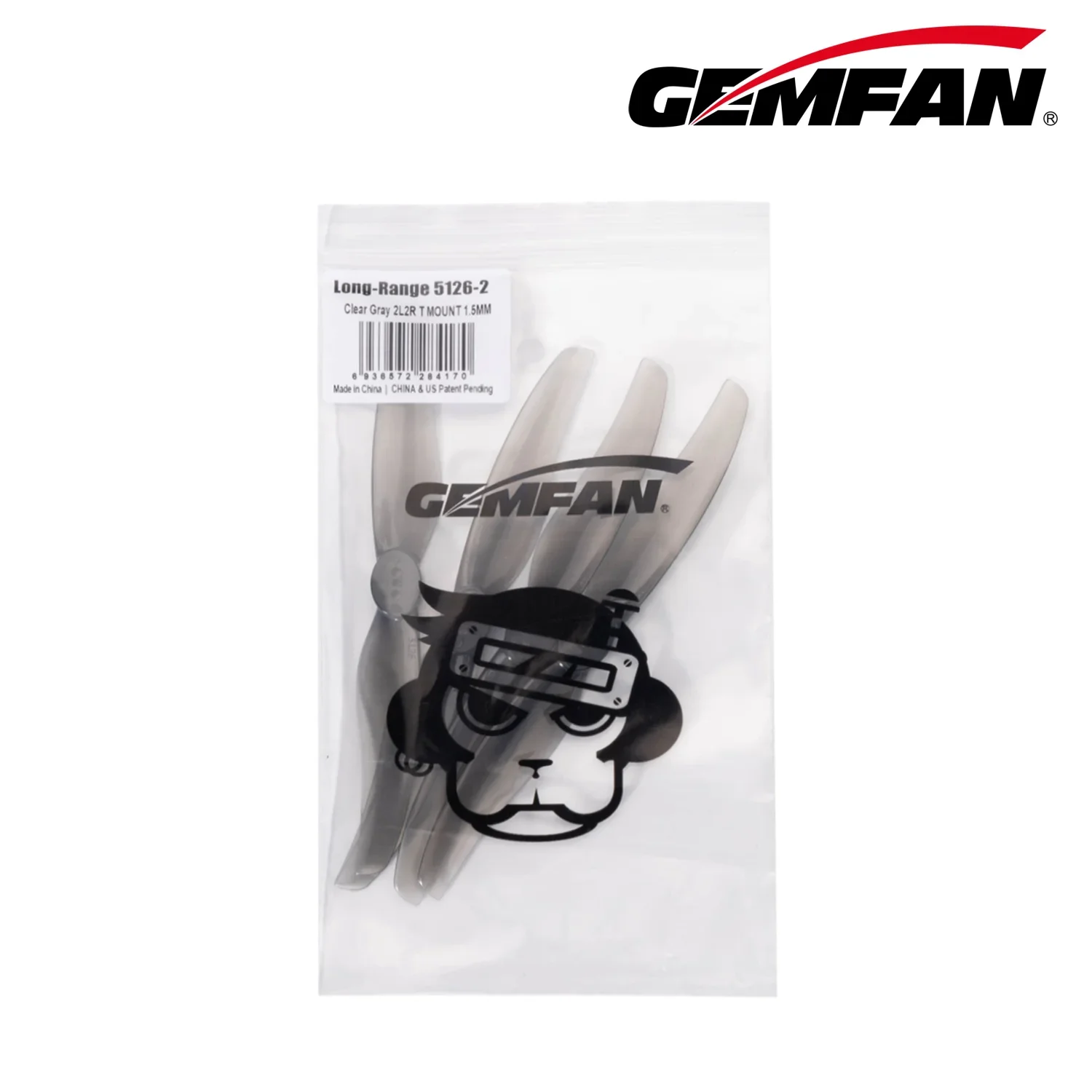 Gemfan 5126 2 Pary 5-calowych 2-łopatkowych śmigieł CW/CCW - Wydajne części zamienne do helikopterów RC FPV