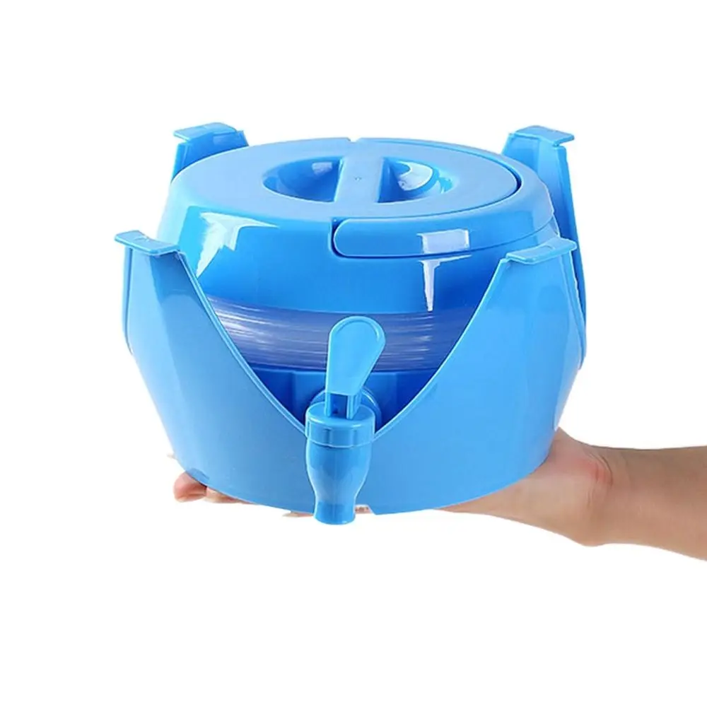 Foldable Camping Outdoor Hiking Lemonade Dispenser Water Container with Handle Design Folding Water Container