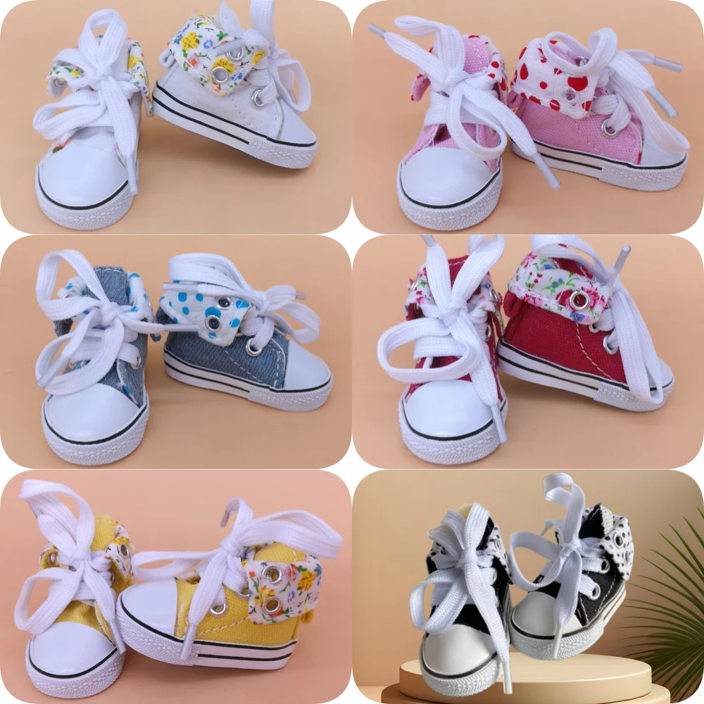 Zapatilla de lona Tilda para muñecas Paola Reina, botas de juguetes de moda para muñeca KPOP 1/4, zapatilla para muñecas Corolle, accesorios de 5,5 cm