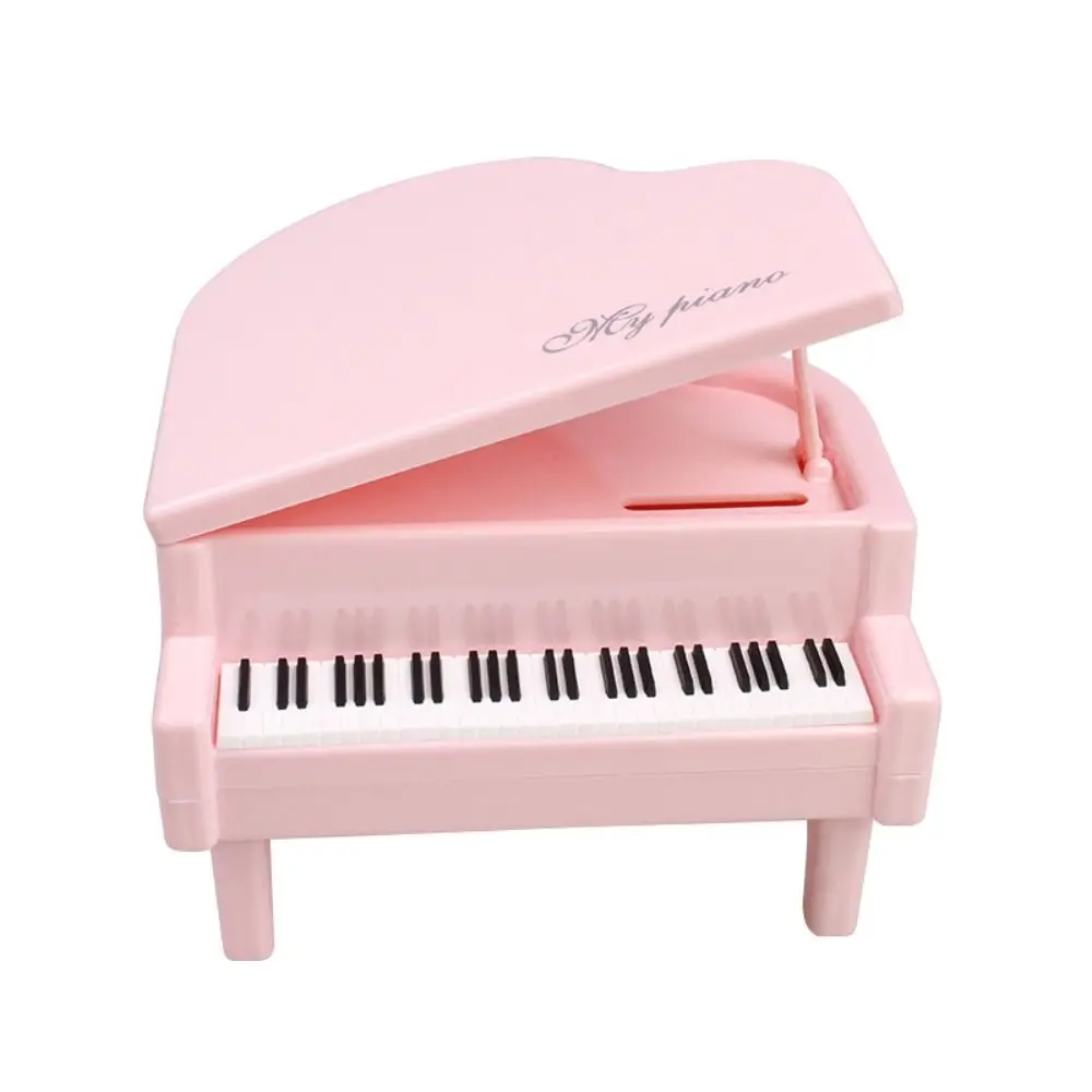 

Desk Ornament Mini Piano Modeling Piggy Bank Piano Shape Cute Simulation Piano Coin Box Cartoon Coin Storage Jar Interior