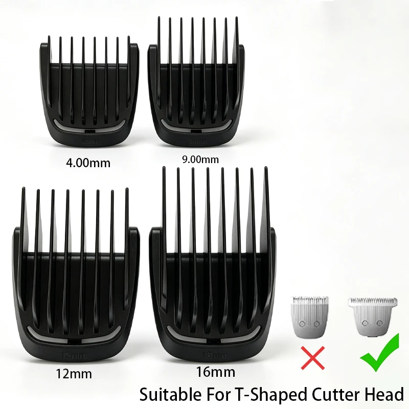 Peigne guide pour tondeuse à cheveux Philips MG7790 MG5750, accessoire de protection pour tondeuse à lame en T, longueurs fixes 4mm 9mm 12mm 16mm