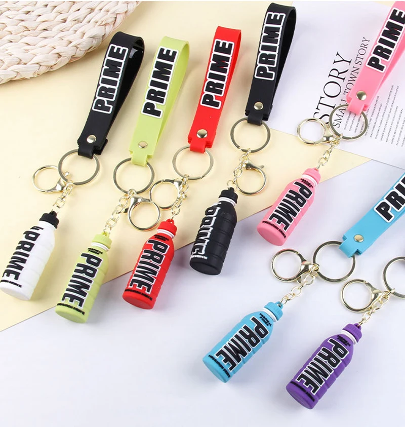 Keyring Prime Hydration Drink Lanyard Keychain Fashion Beverage Car Key Chains Bag Pendant Couple Gift For Women Children