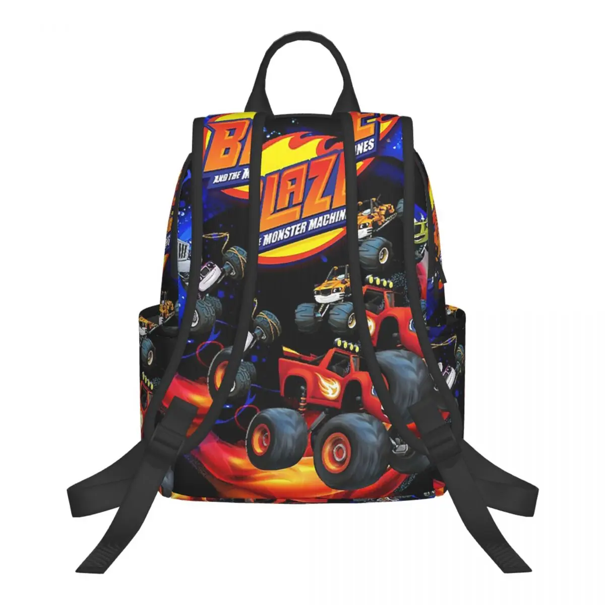 Blaze And The Monster Machines Active Student Backpack School Bag Hiking Travel Daypack for Boys Girls Bookbag Shoulder Bags