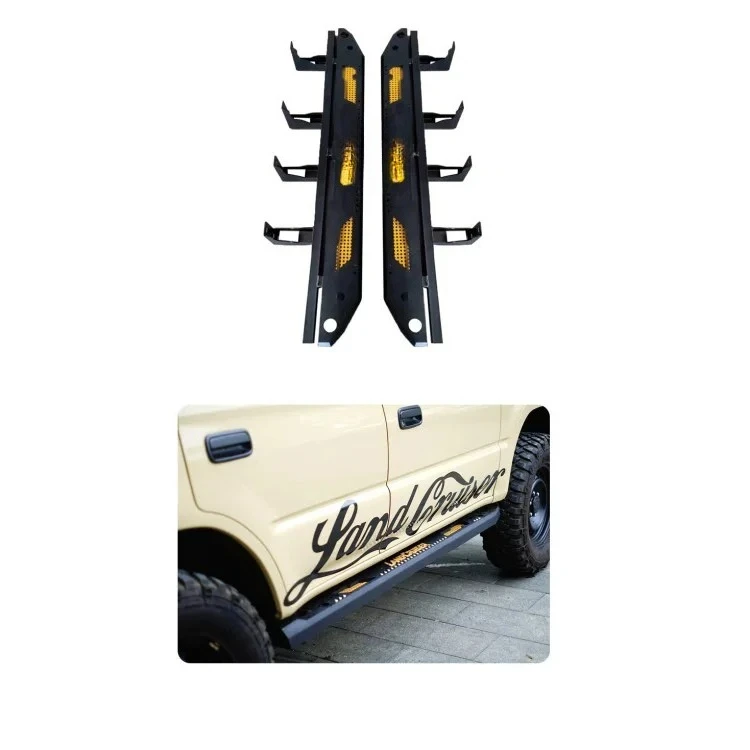 

Новые аксессуары для бездорожья 4x4, много цветов, боковые ступеньки из марганцевой стали, Nerf Bars, подножки для Toyota FJ 2007+