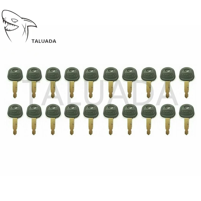 20PCS 60022654 For Sany SY135C SY215 SY50 Ignition Keys Excavator Bulldozer Loader Heavy Equipment Key