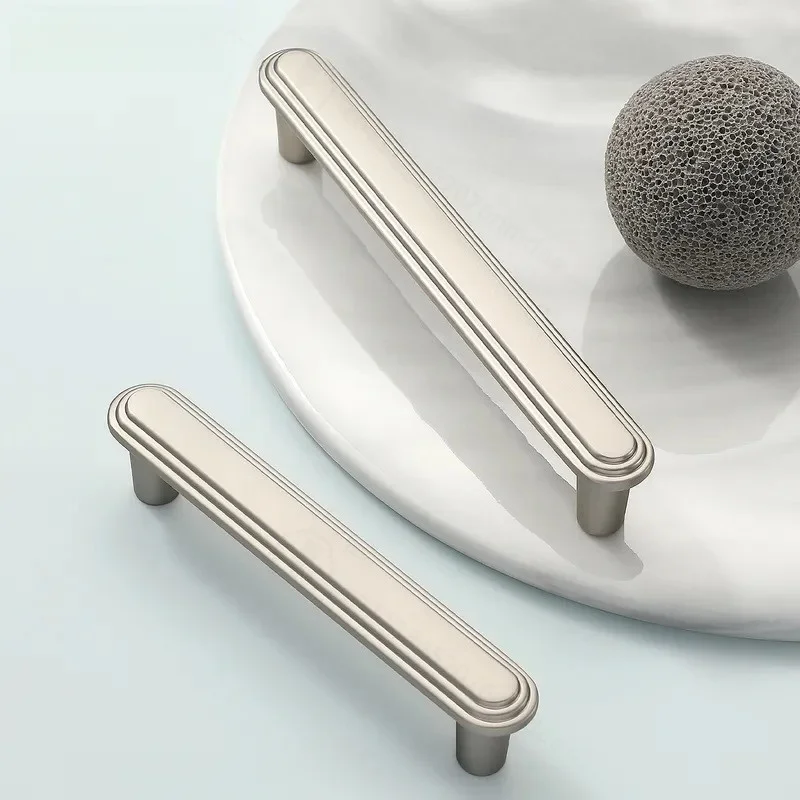 Modern Simple Zinc Alloy Drawer Handle Light Luxury Cabinet Hardware for Shoe Wardrobe TV Entrance Cabinet Door Pulls
