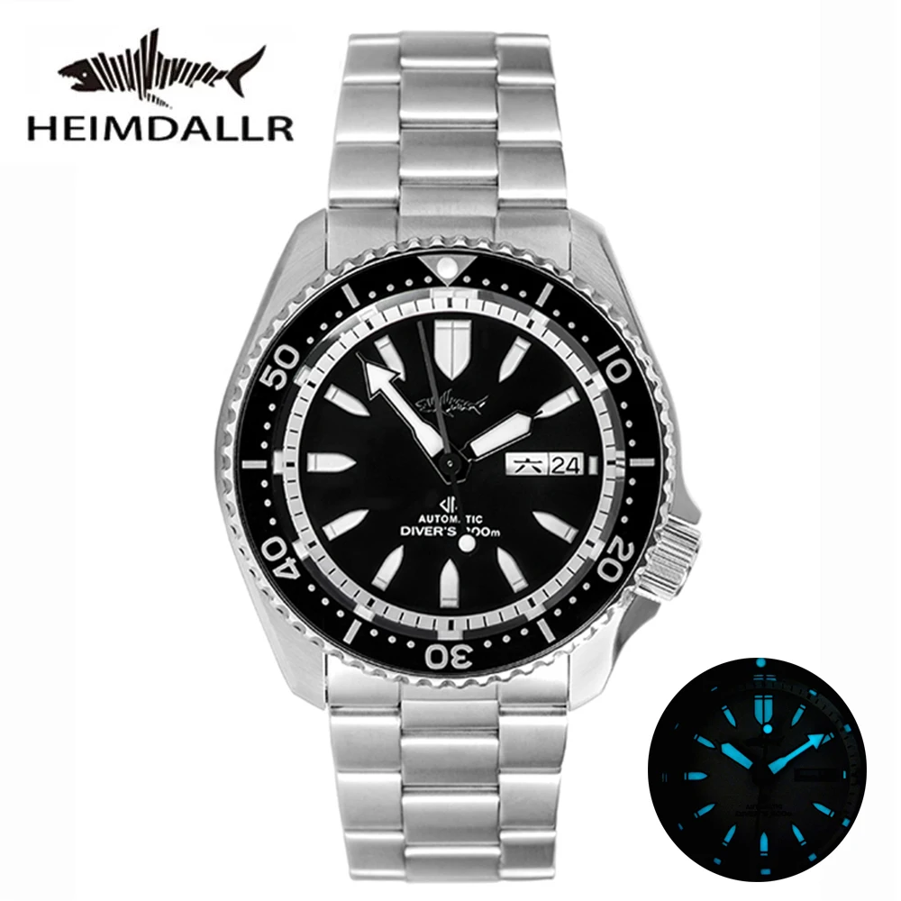 

HEIMDALLR Sharkey SKX007 Vintage Diver Watch Mechanical Men Watches 200M Sapphire Luminous Dial NH36 Automatic Movement Luxury