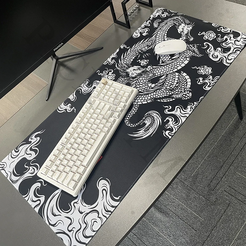 Imagem -02 - Dragão Gaming Mouse Pad Gamer Mousepad Tapete de Teclado Desk Pad Desk Pad Computador Mousepad Xxl 90x40cm