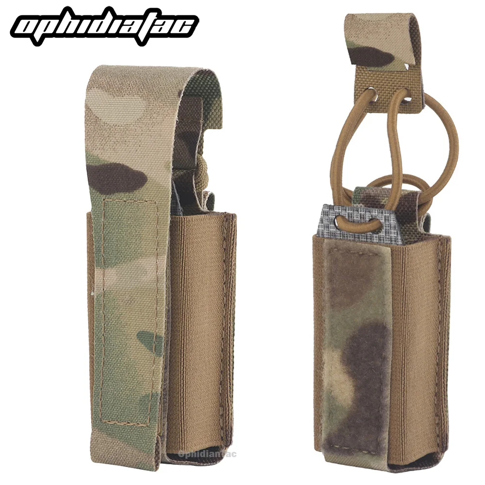 OPHIDIAN มัลติฟังก์ชั่ 9 มม.Mag Pouch นิตยสารผู้ถือไฟฉาย Molle Utility Pouch การล่าสัตว์เสื้อกั๊ก Battle เข็มขัดอุปกรณ์เสริม