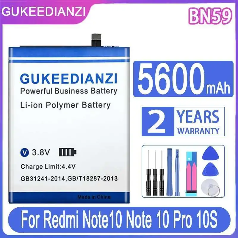 

Good Low-Temperature Performance BN59 Mobile Phone Battery For Xiaomi Redmi Note 10 10S 5600Mah