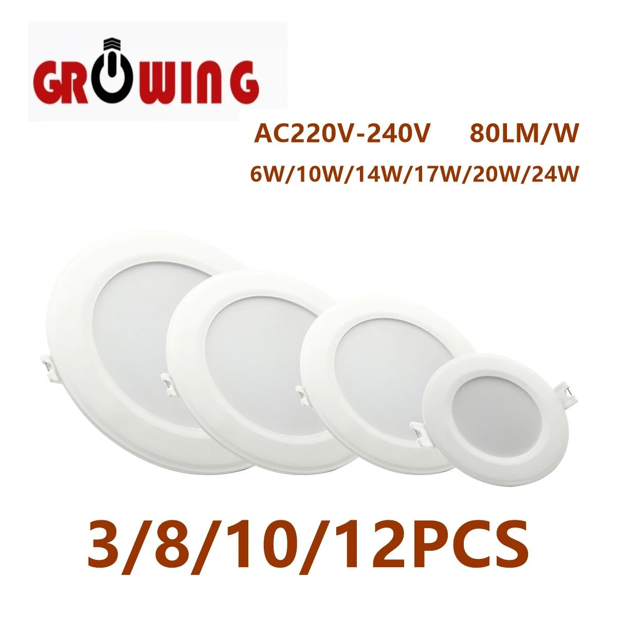 Led النازل راحة داخلي Led ضوء السقف 6 واط-24 واط AC110V/220 فولت Led بقعة مصباح لغرفة المعيشة بهو بار عداد مكتب