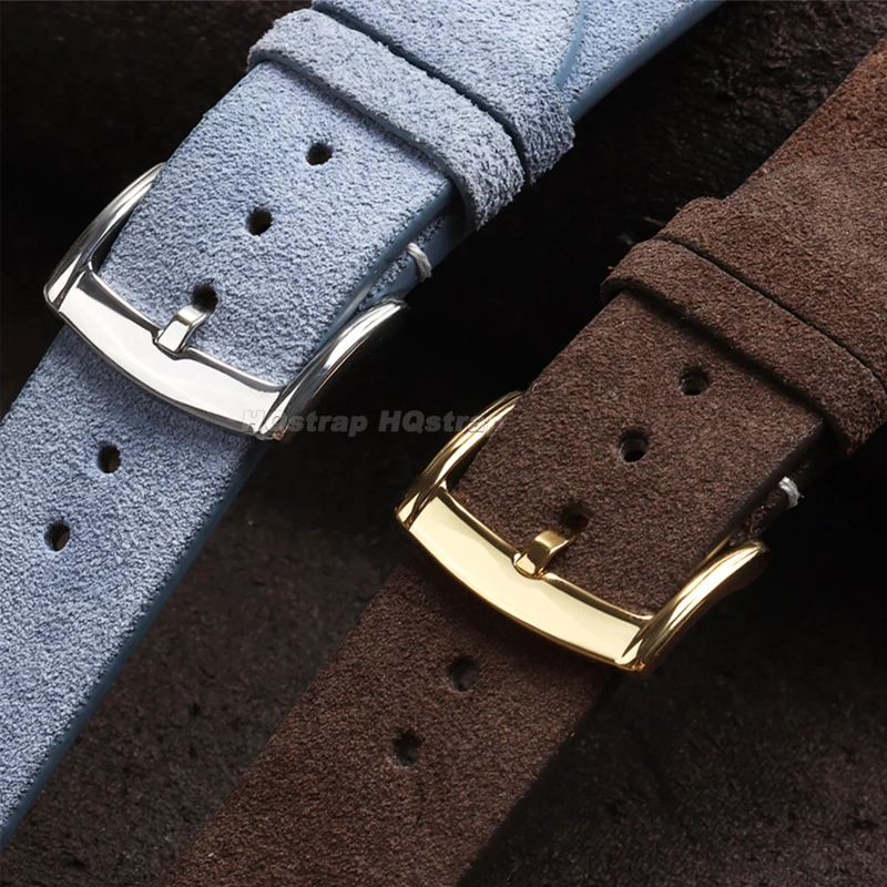 316L Stainless Steel Pin Buckle 18mm 20mm Watch Straps Metal Solid Clasp Polished Universal Replacement Button Accessories