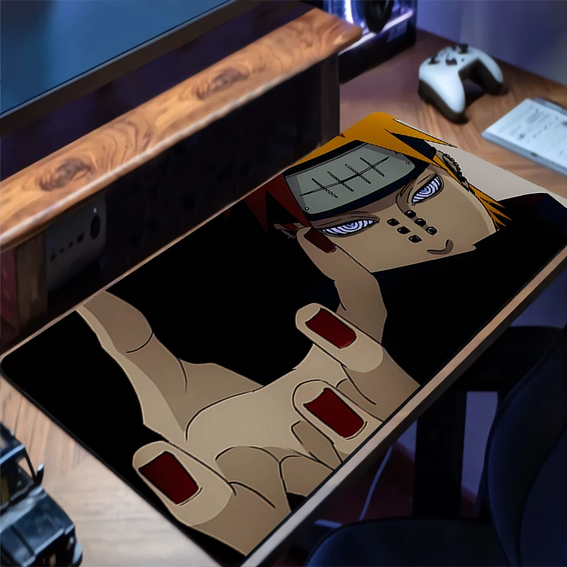

Mousepad PC Gaming Accessories Computer Cabinet Extended Mat Non-Slip Mouse Pad Anime Keyboard Pad Office Naruto Pain Desk Mat