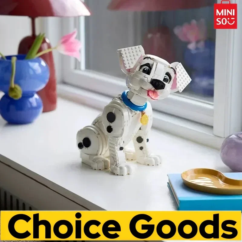 MINISO 101 dalmatiens chiot blocs de construction 1722 pièces modèle briques jeu de film populaire mignon animaux jouets cadeaux d'anniversaire de noël